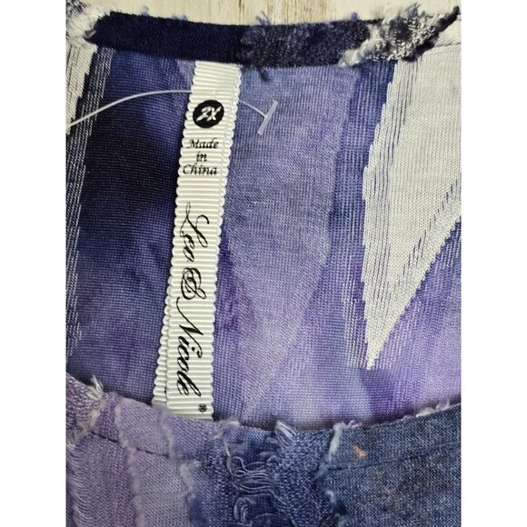 Leo & Nicole Textured Top 2X Short Sleeve Business Casual Church - Picture 6 of 8